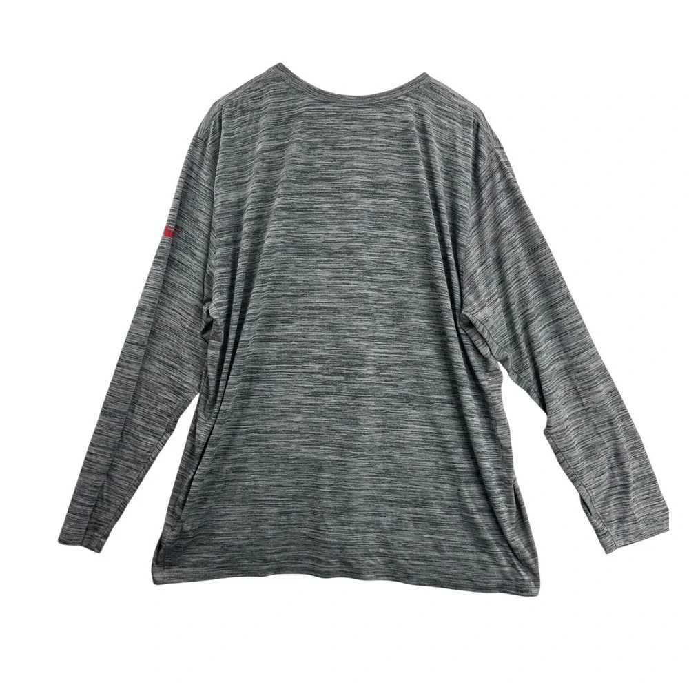 Nike Kansas City Chiefs‎ NFL Dri-Fit Long Sleeve T-Shirt Tee 3XL Gray Red